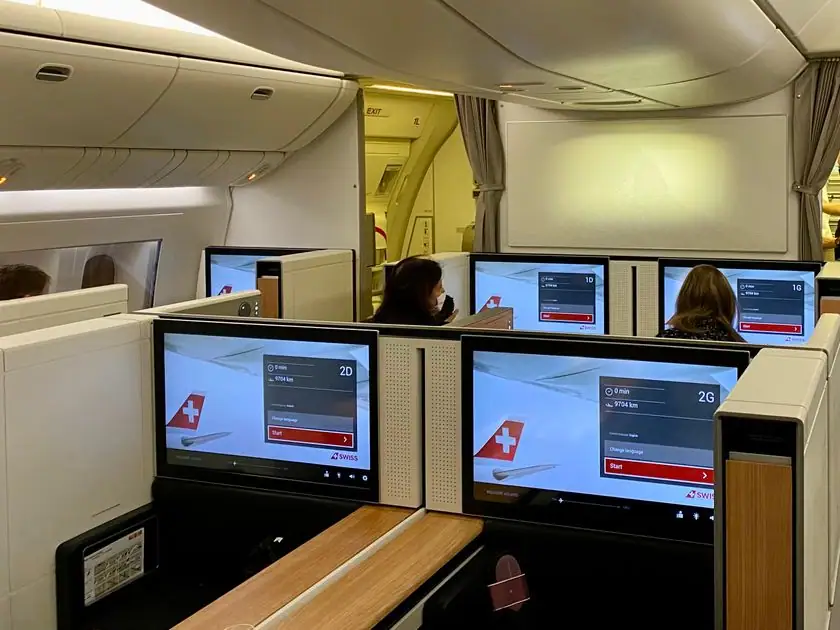 Die Swiss First Class in der B777 von Zürich nach Sao Paolo