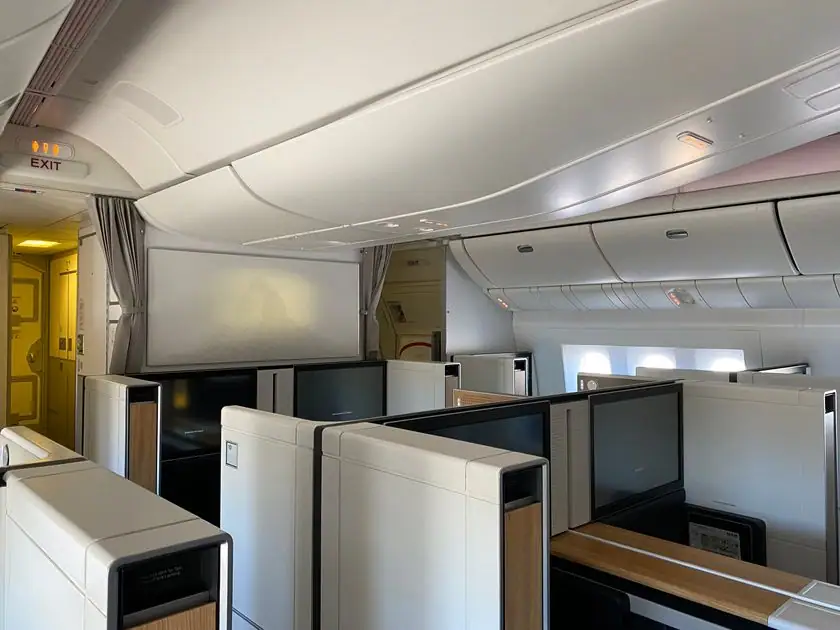 Die SWISS First ganz leer auf dem Flug von Sao Paolo nach Buenos Aires