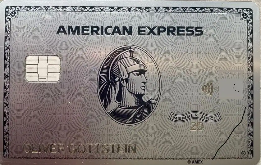 Die American Express Platinum Karte von Oliver Gottstein